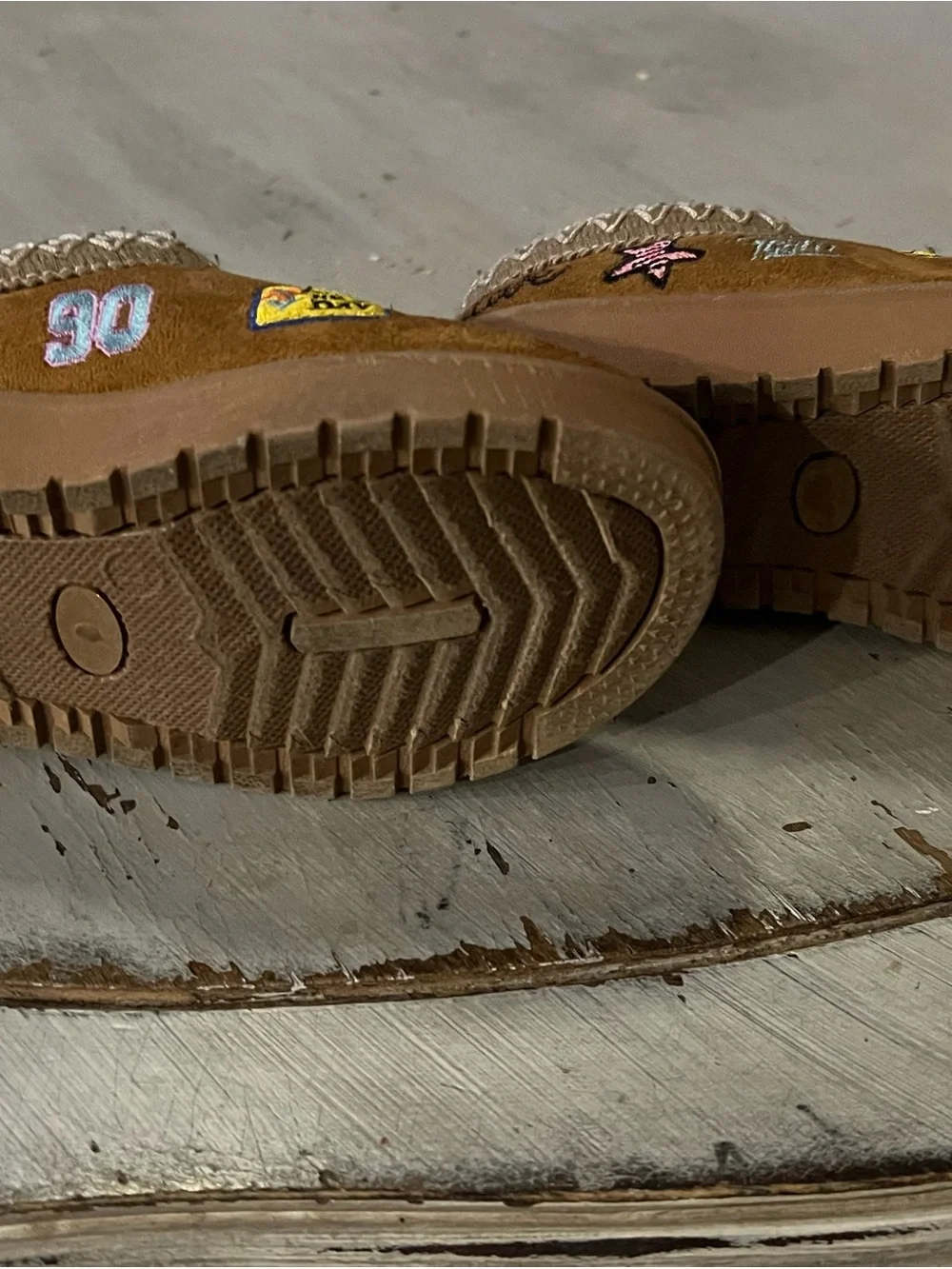 Kids Cozy Brown Embroidered Slip-On Slippers - You Got This